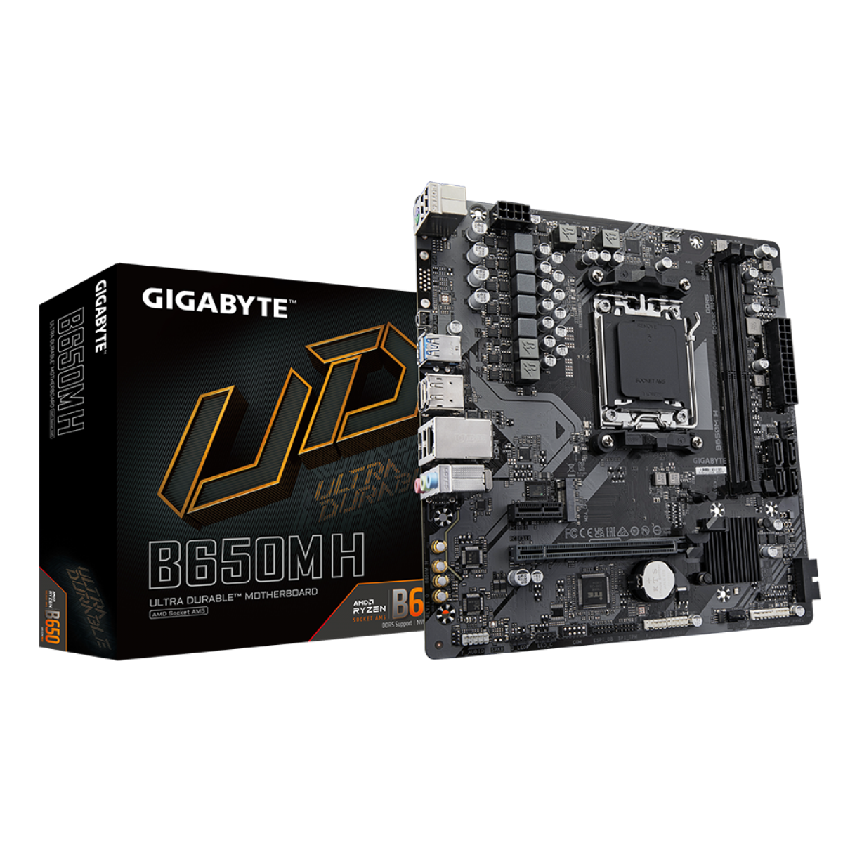 Placa Mãe Gigabyte B650M H, DDR5, Socket AM5, M-ATX, Nvme - B650M-H
