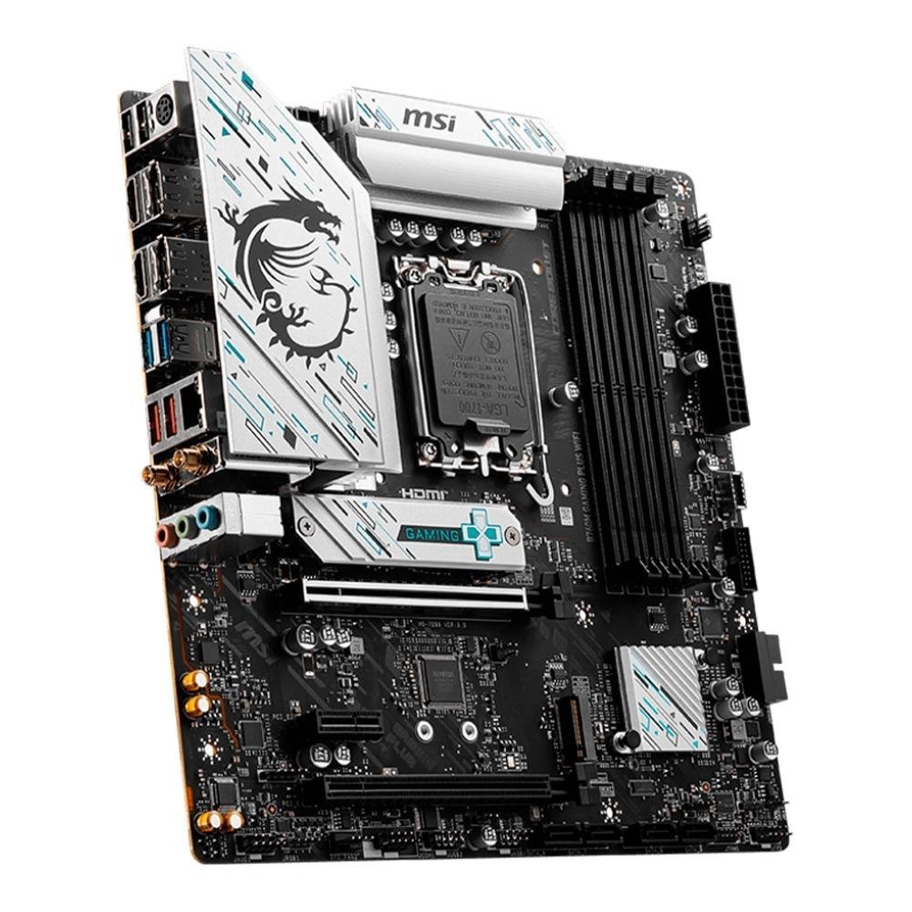 Placa Mãe MSI B760M Gaming Plus, Intel LGA 1700, M-ATX, DDR5, WiFi e Bluetooth - Imagem 3