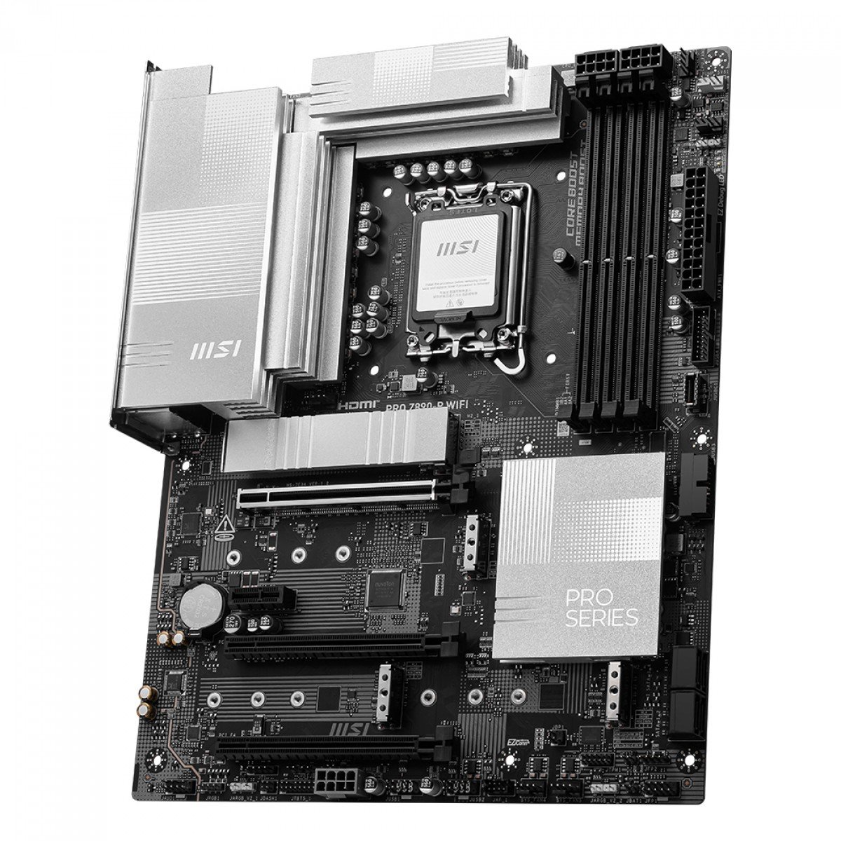 Placa Mãe Z890-P MSI PRO WIFI 7 e Bluetooth, Chipset Z890, Intel LGA 1851, ATX, DDR5 - 911-7E34-001 - Imagem 3