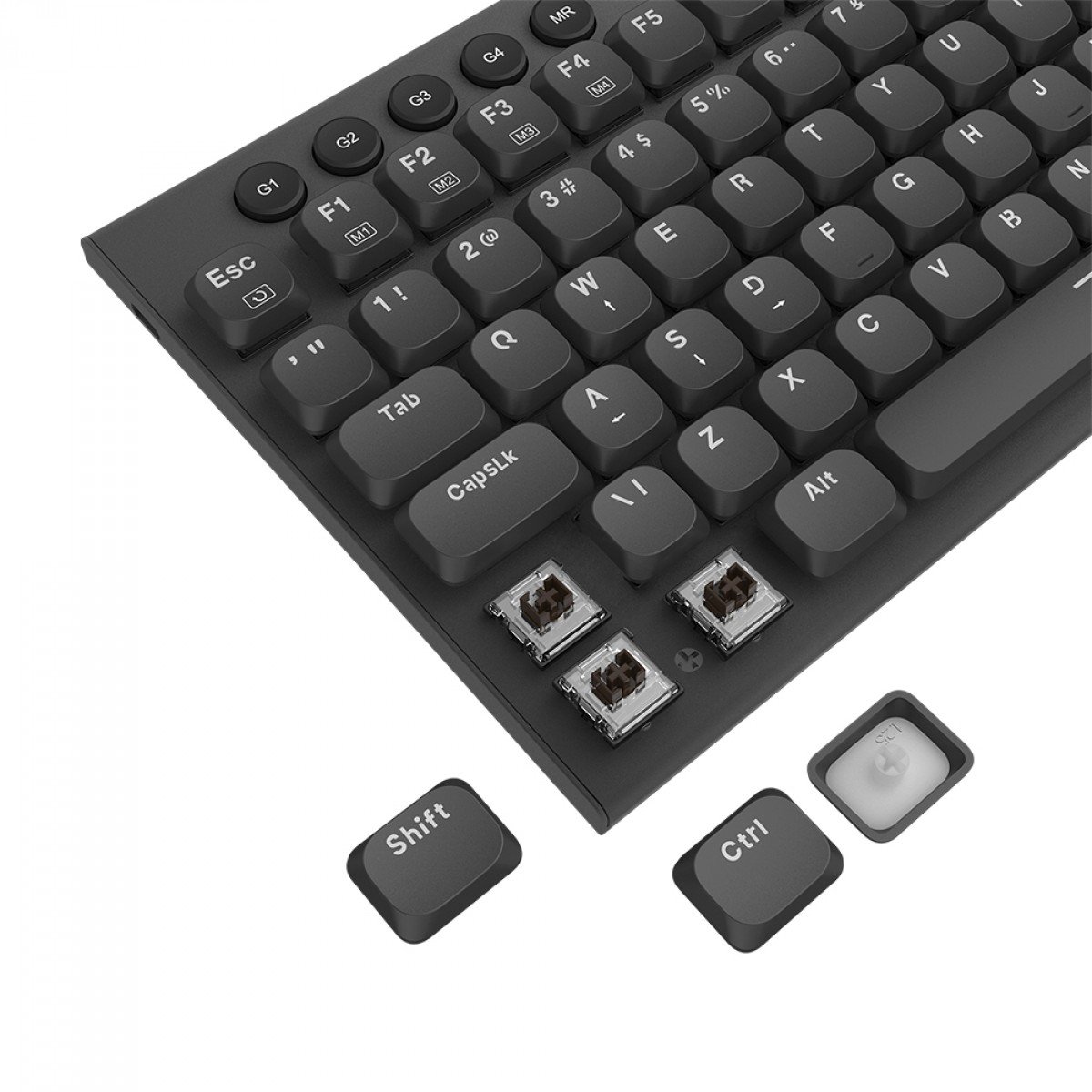 Teclado Mecânico Gamer Redragon Sion 90%, RGB, Low-Profile, Switch Brown, ABNT2, Preto com Númerico - Imagem 5
