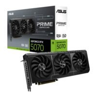 Placa de Vídeo RTX 5070 12GB ASUS PRIME NVIDIA Geforce, Tri Fan, GDDR7, DLSS4, Ray Tracing