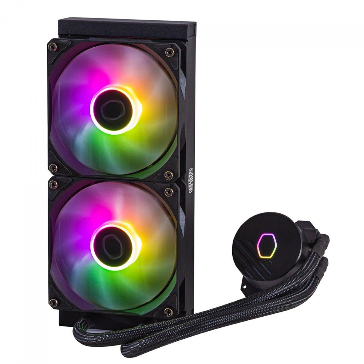 Water Cooler Cooler Master MasterLiquid 240L Core, ARGB, Intel e AMD, Preto - MLW-D24M-A18PZ-R1