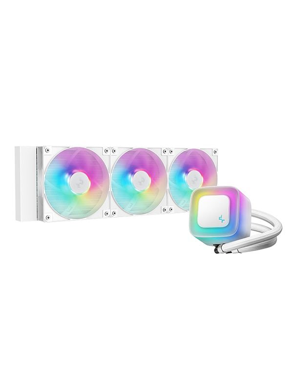 Water Cooler Branco 3 Fans DeepCool LE360 V2, ARGB, 360mm, Intel-AMD, R-LE360-WHAMMN-G-2 - Imagem 2