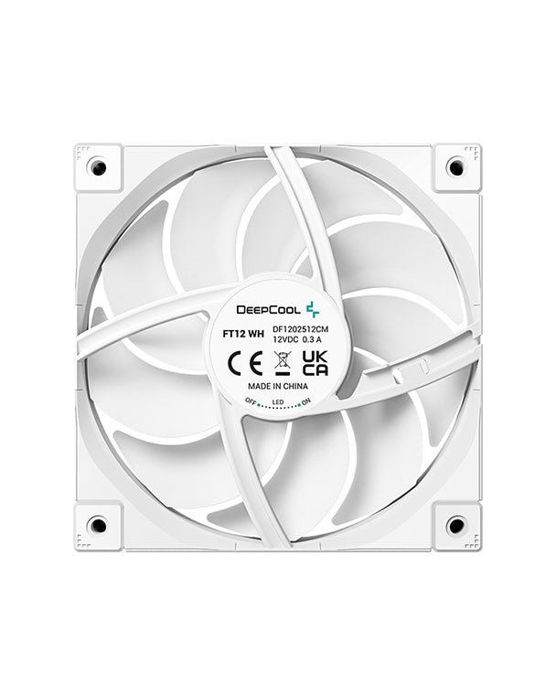 Cooler Para Gabinete DeepCool FT12 Branco, 120mm, PWM, 1850 RPM, 59 CFM - Imagem 4