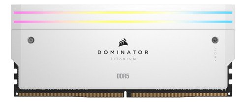 Memória RAM DDR5 Branca Corsair Dominator Titanium, ARGB, 32GB (2x16GB), 6000MHz, CL30, Intel/AMD - CMP32GX5M2B600 - Imagem 3