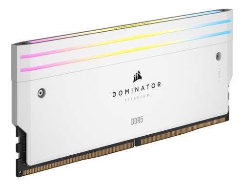 Memória RAM DDR5 Branca Corsair Dominator Titanium, ARGB, 32GB (2x16GB), 6000MHz, CL30, Intel/AMD - CMP32GX5M2B600 - Imagem 4