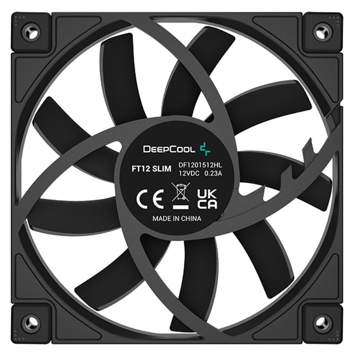 Cooler Para Gabinete DeepCool FT12 Slim, 120mm, PWM 15mm, 59 CFM, 1850RPM, Preto, R-FT12SLIM-BKWPN1-G - Imagem 3