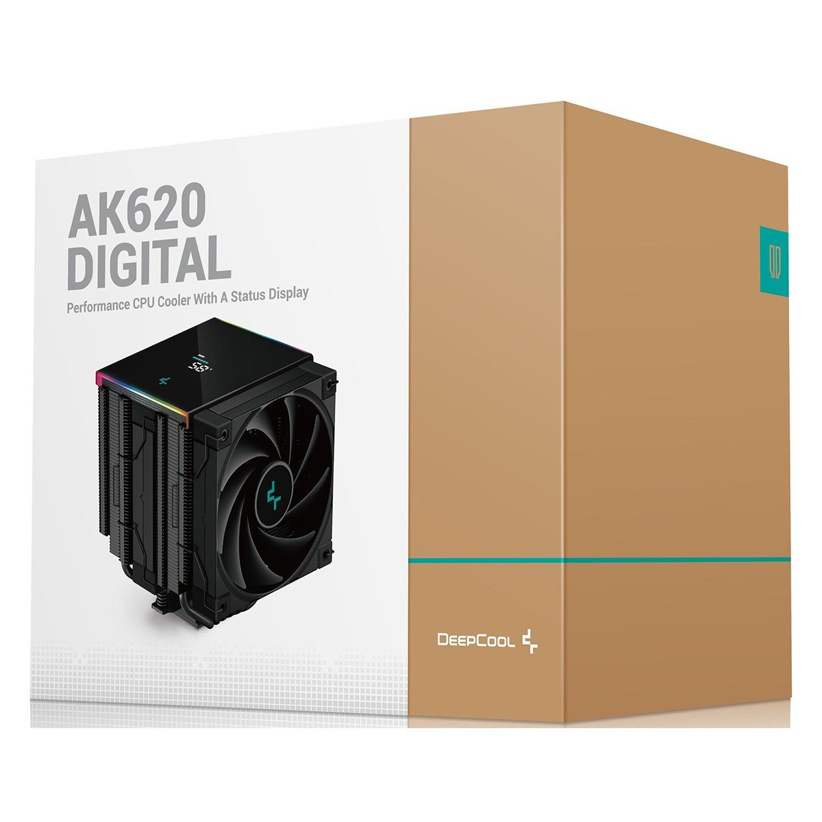 Cooler para Processador Deepcool AK620 Digital com Display de Temp. e Uso, Intel/AMD, Preto - R-AK620-BKADMN-G
