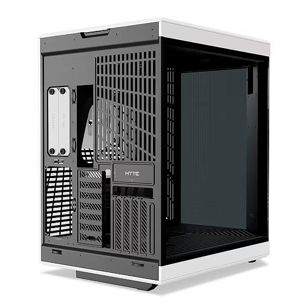 Gabinete Hyte Y70 Preto/Branco Panda Tela LCD 2.5K 14.9 Pol Touch Infinite Integrada, EATX, Kit GPU Vertical incluído - Imagem 5