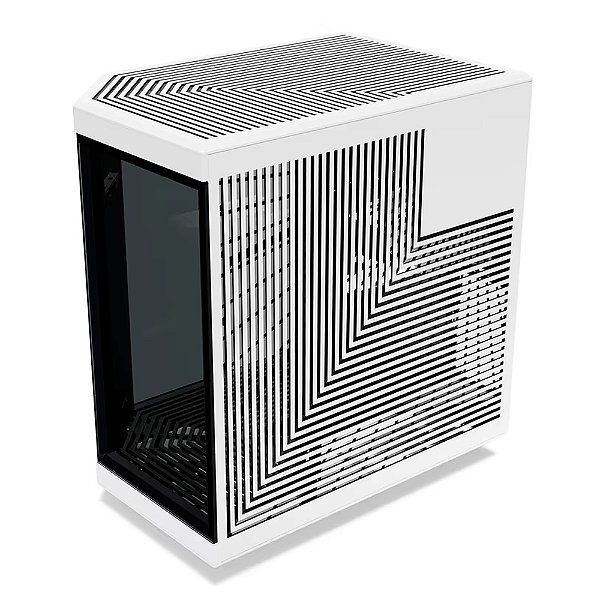 Gabinete Hyte Y70 Preto/Branco Panda Tela LCD 2.5K 14.9 Pol Touch Infinite Integrada, EATX, Kit GPU Vertical incluído - Imagem 4