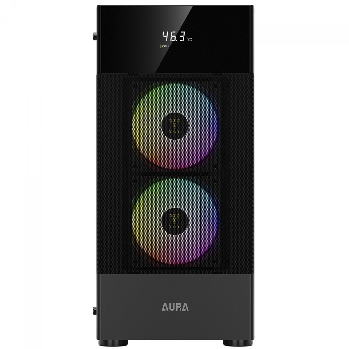 Gabinete Gamdias Aura GC5, Mid Tower, Vidro Temperado, Display Digital, ATX, Com 3 Fans ARGB - Imagem 5