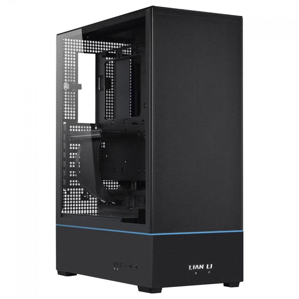 Gabinete Lian Li SUP01, ARGB, Mid Tower, Vidro Temperado, ATX, Com 3 Fans, Preto, SUP01X