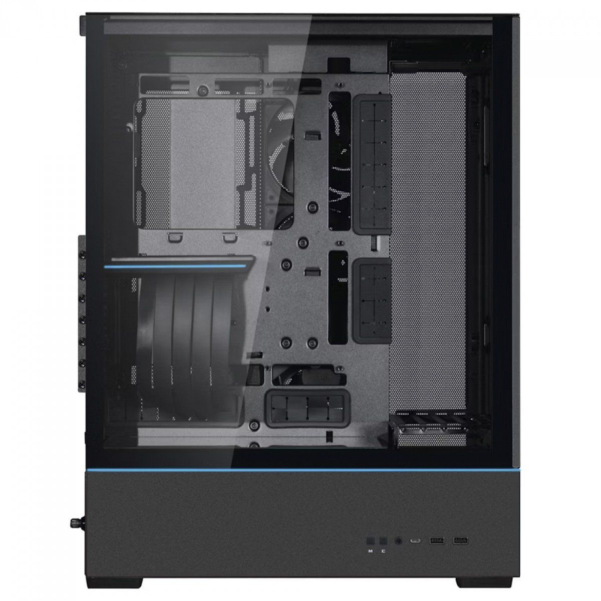 Gabinete Lian Li SUP01, ARGB, Mid Tower, Vidro Temperado, ATX, Com 3 Fans, Preto, SUP01X - Imagem 4