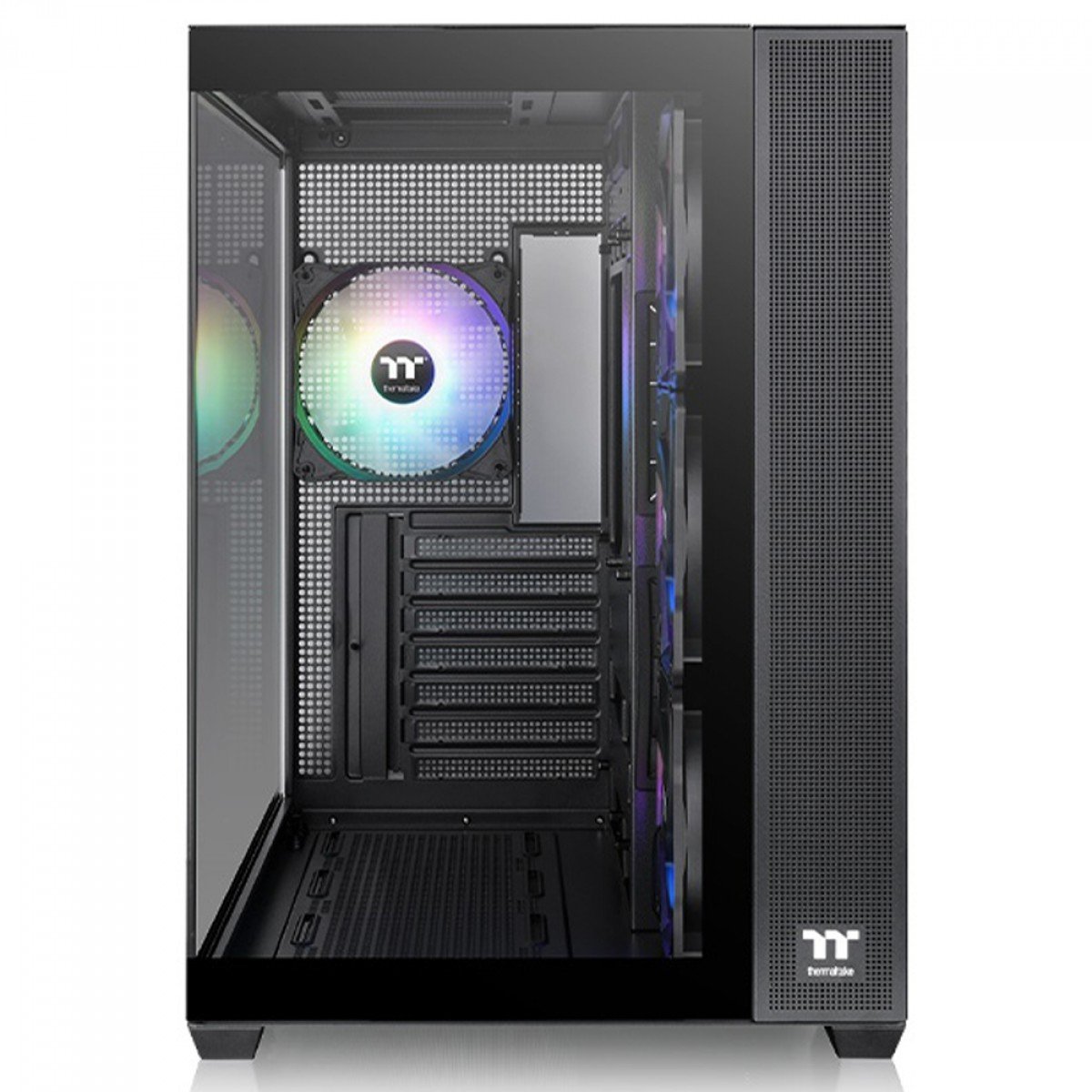 Gabinete Aquário Thermaltake View 380 TG, Mid Tower, Vidro Temperado, ATX, Com 4 Fans ARGB, Preto - Imagem 2