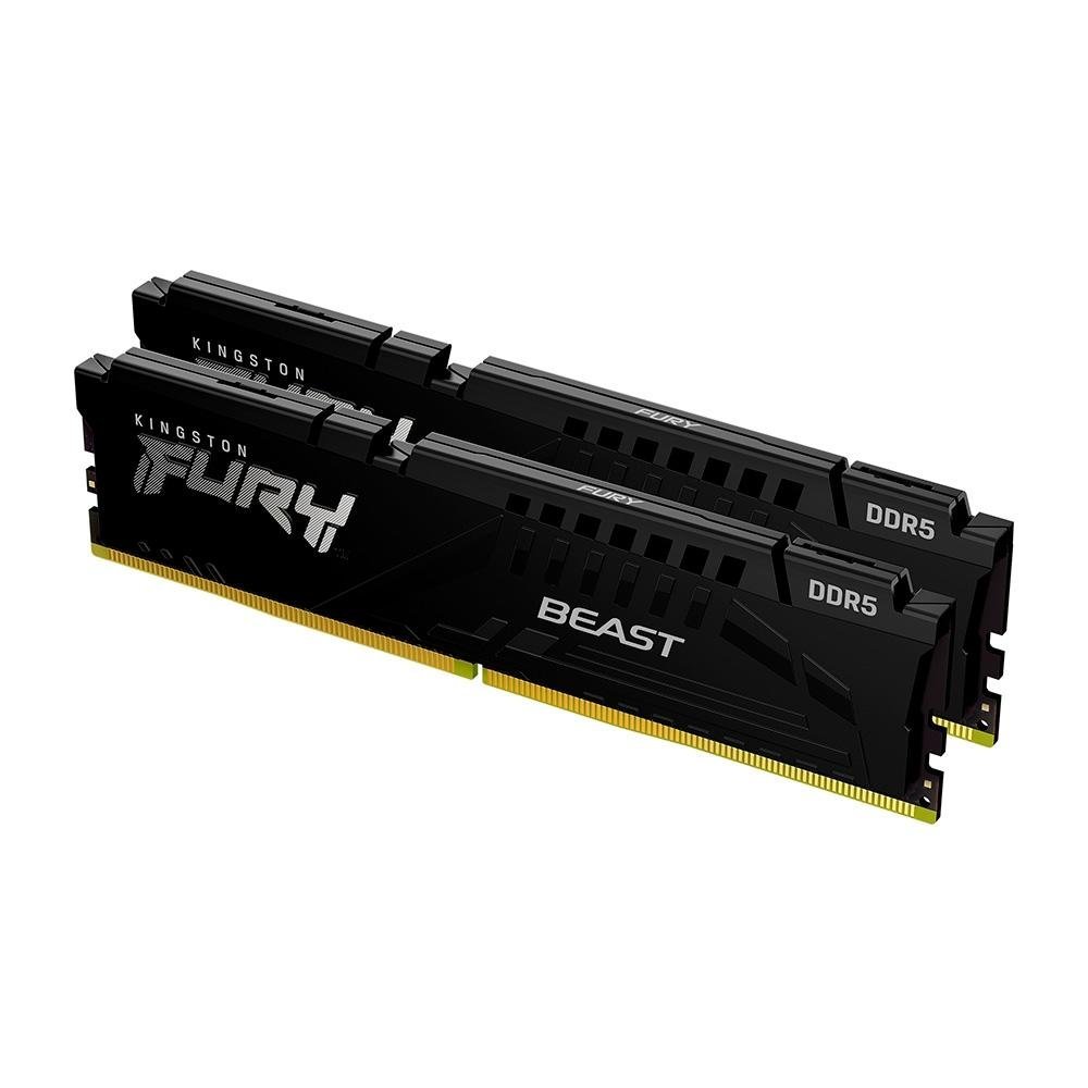Memória RAM Kingston Fury Beast, 32GB (2X16GB), 6000MT/s, DDR5, CL30, AMD Expo e Intel XMP - Imagem 2