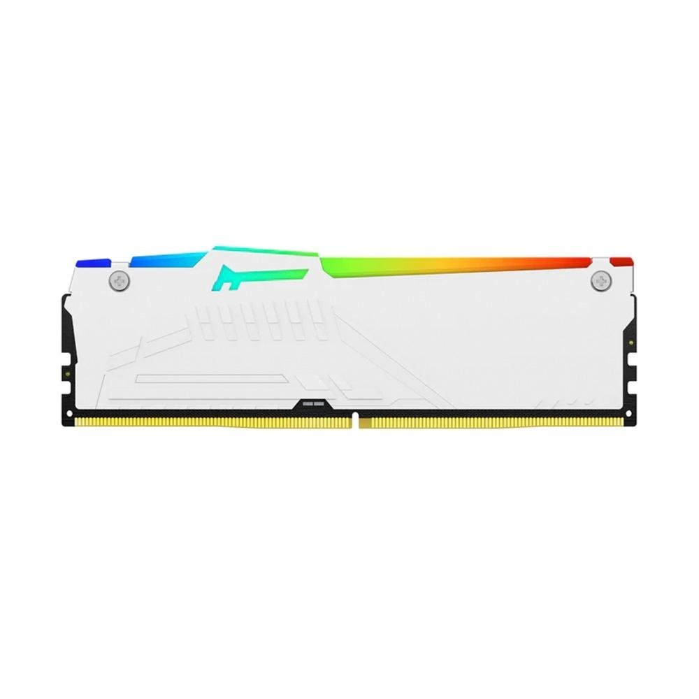 Memória DDR5 Kingston Fury Beast, RGB, 32GB (2x16GB), 5200MHz, CL40, Branco - KF552C40BWAK2-32 - Imagem 4