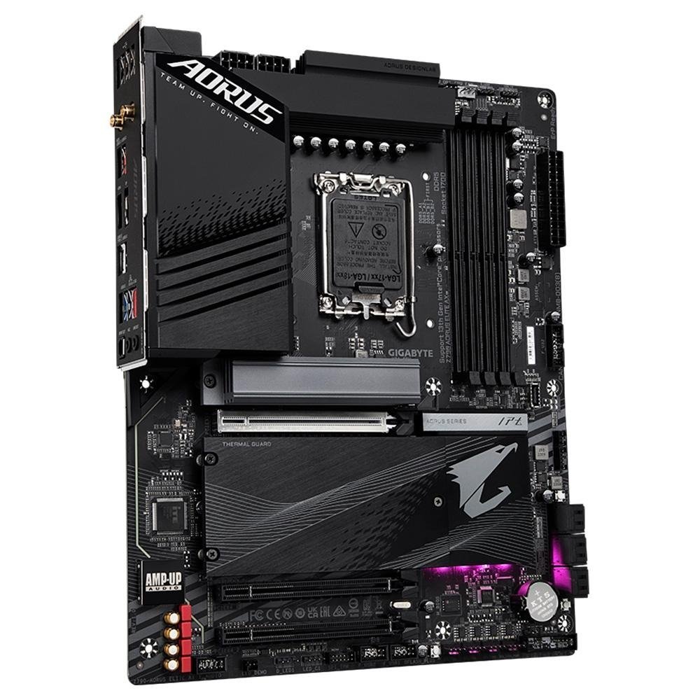 Placa Mãe Z790 Aorus Elite AX, LGA 1700, ATX, DDR5, Wifi e Bluetooth - Imagem 2