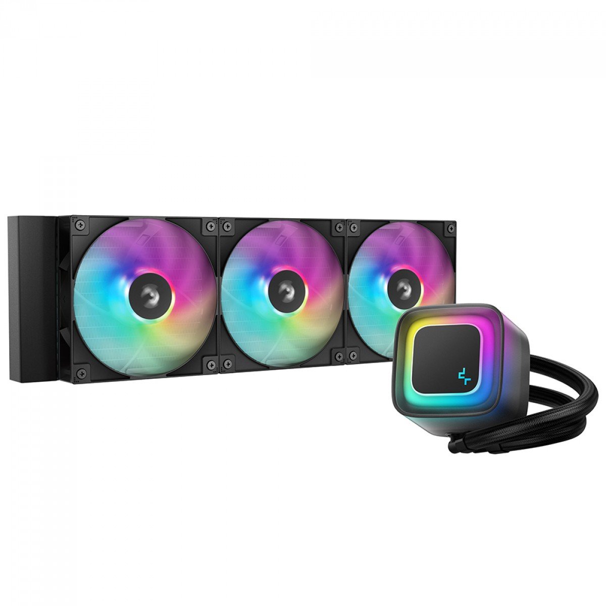 Water Cooler 3 Fans DeepCool LE360 V2, ARGB, 360mm, Intel-AMD, Preto, R-LE360-BKAMMC-G-2 - Imagem 2