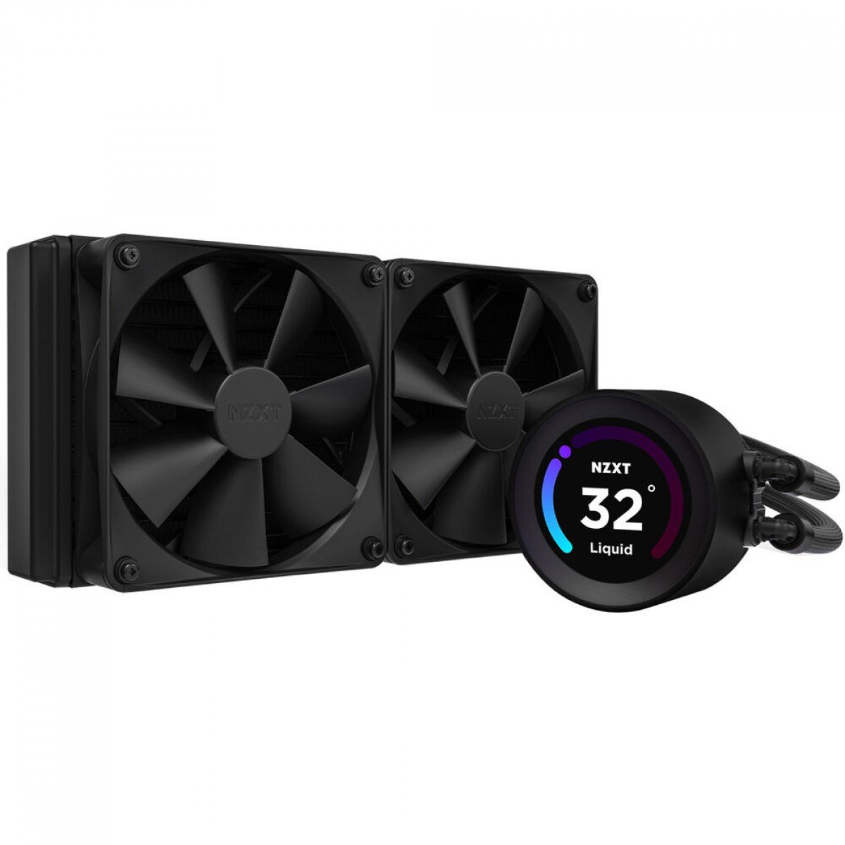 Water Cooler NZXT Kraken Elite, 240mm, AIO LCD Display, Intel-AMD, Black, RL-KN24E-B1