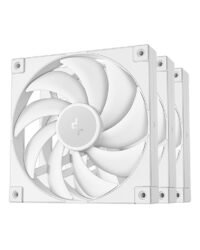 Kit 3x Cooler Fan DeepCool FD14, 140mm, Branco, 1650 RPM, 84 CFM - R-FD14-WHNPN3-G