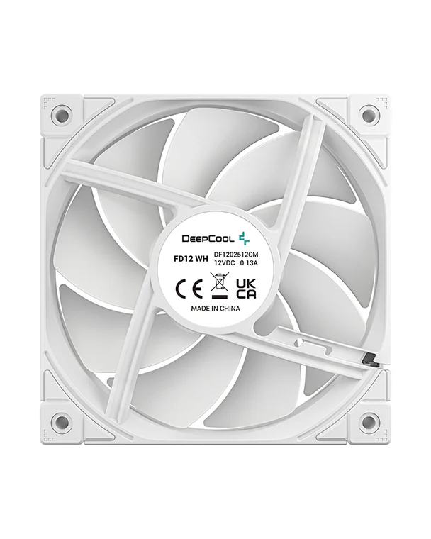 Cooler Fan Deepcool FD12 Performance 120mm Branco, 2050RPM, 64CFM - R-FD12-WHNPN1-G - Imagem 4