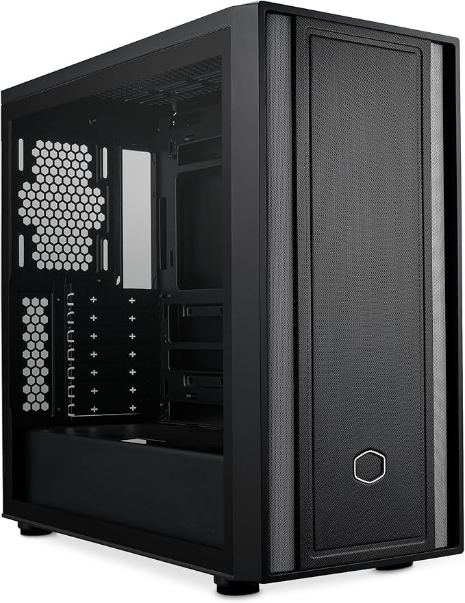 Gabinete Cooler Master MB600 Lite, Mid-Tower, Lateral de Vidro, Preto, ATX, MB600L-KGNN-S00