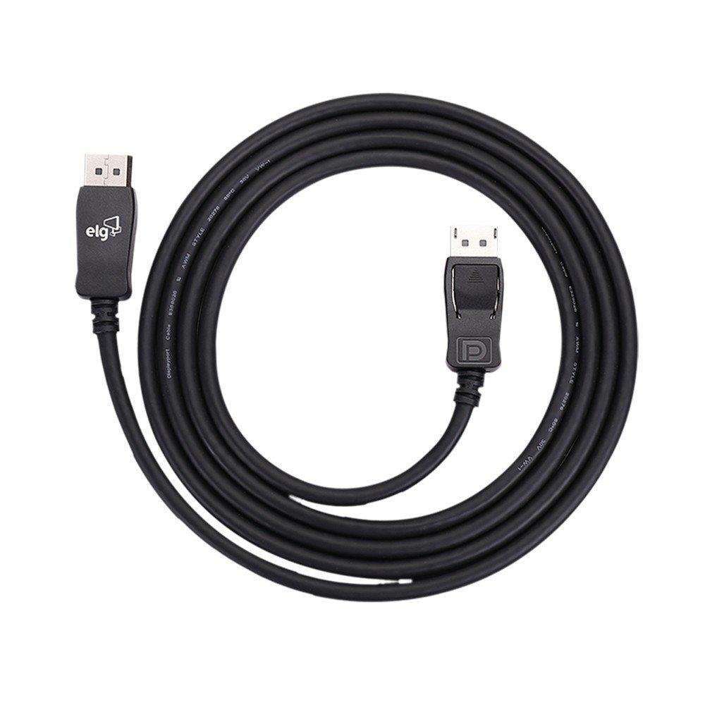 Cabo DisplayPort 1.4 ELG, HDR, 3D Ready, 8K/60Hz, 4K/120Hz, Full HD/240Hz, 2 Metros - DP1420 - Imagem 2