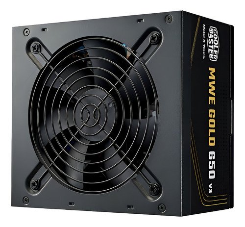 Fonte 650W 80 Plus Gold Cooler Master MWE Gold 650 V3, ATX 3.1, PFC Ativo, MPE-6502-ACAAG-3BBR