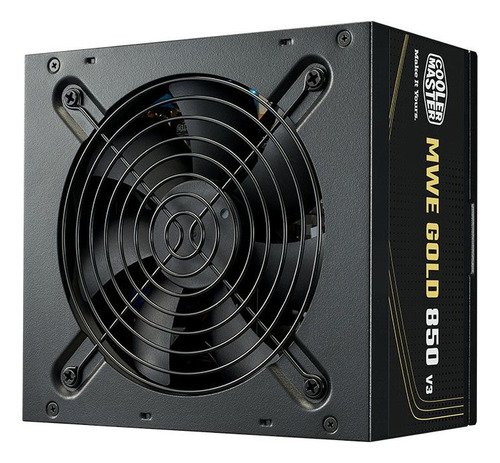 Fonte 850W Gold Cooler Master MWE V3, 80 Plus, ATX 3.1, PCI 5.1, RTX 50 Ready, PFC Ativo, MPE-8506-ACAG-BBR