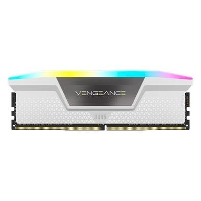 Memória RAM DDR5 Branca Corsair Vengeance RGB, 32GB (2x16GB), 5200MHz, CL40 - Imagem 3