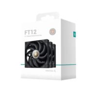 Kit 3 Cooler Fan Para Gabinete DeepCool FT12 Performance Preto, 120mm, PWM, 2150 RPM, 75 CFM