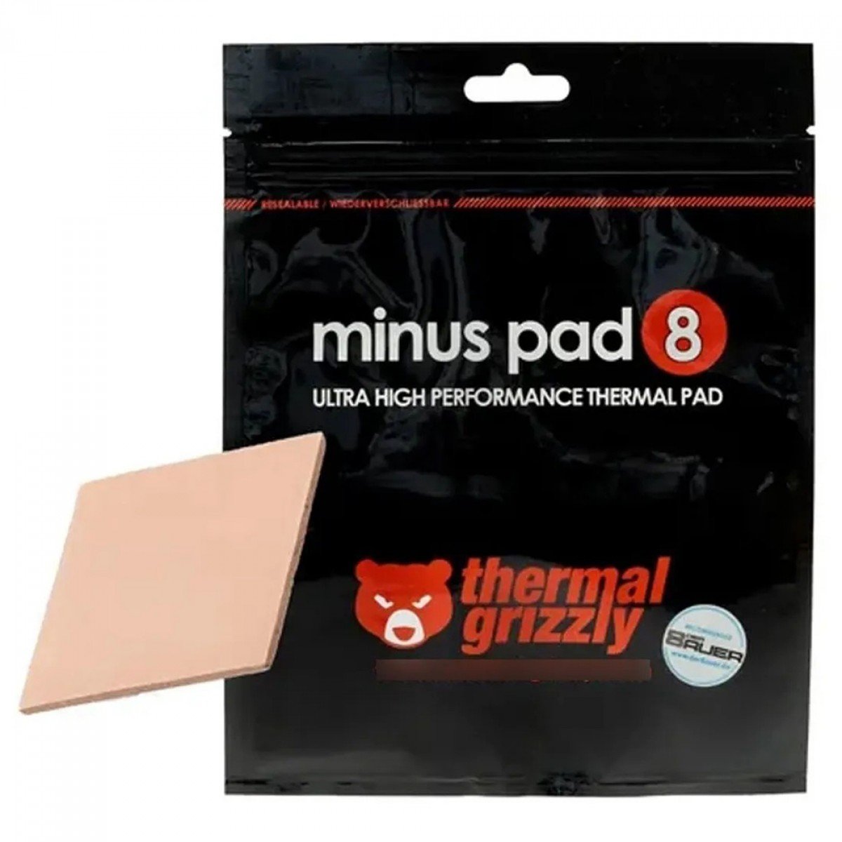 Thermalpad Thermal Grizzly Minus Pad 8, 30 x 30 x 2.0mm, 8W/mk - TG-MP8-30-30-20-1R