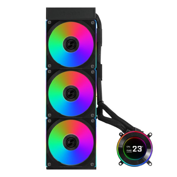Water Cooler Lian Li Hydroshift II LCD-C 360CL Uni Fan Preto ARGB 360mm - GHS2LCD36RB