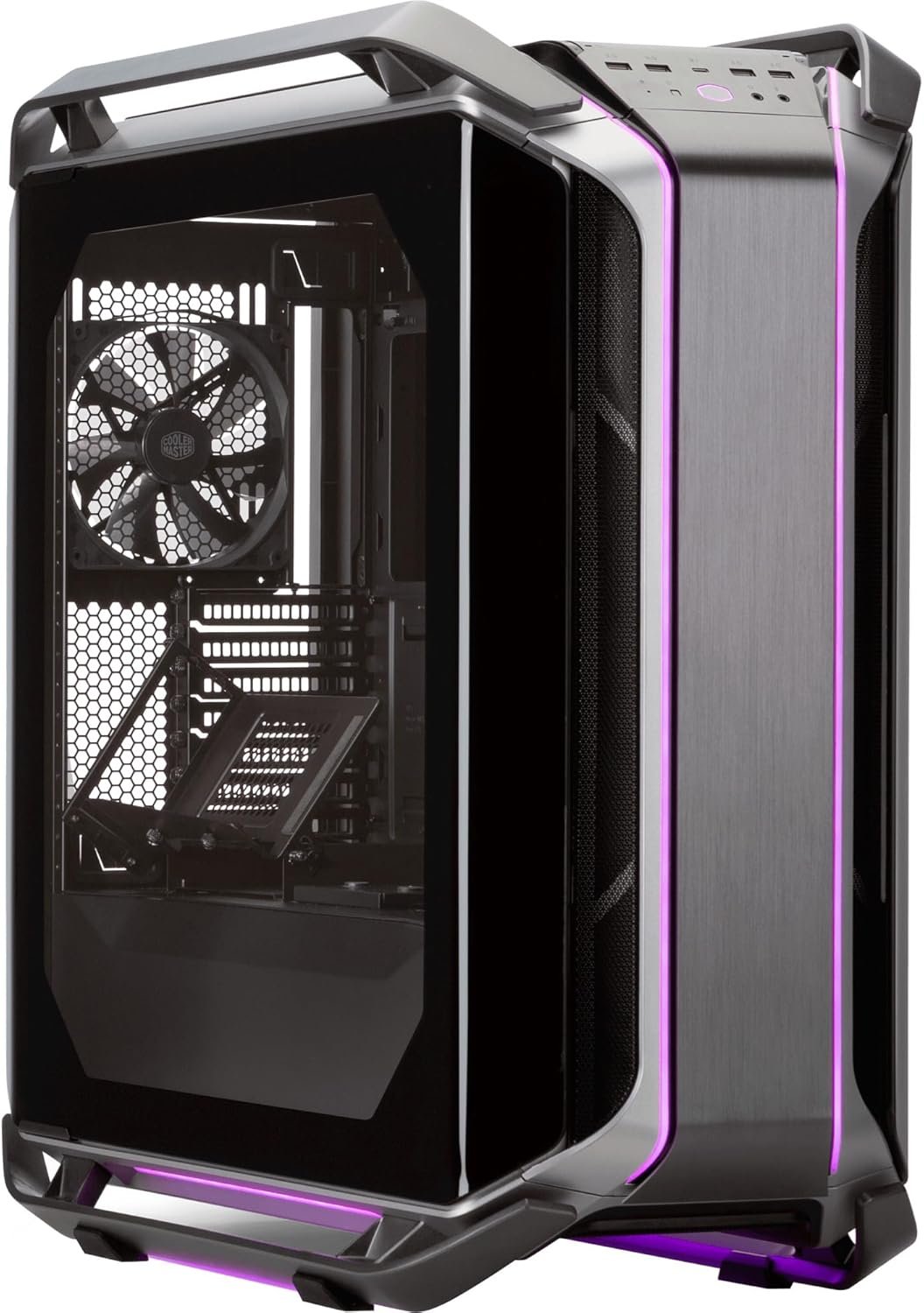 Gabinete Cosmos C700M Full Tower Cooler Master, ARGB, 4 Coolers GPU Vertical Riser - MCC-C700M-MG5N-S00