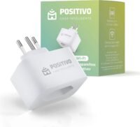 Smart Plug Tomada Inteligente Wi-Fi 10A/1000W- NBR Positivo, Compatível com Alexa e Google