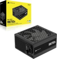 Fonte 750W Corsair RM750x, Full Modular, ATX 3.1, PCIe 5.1, Cybenetics Gold, Preto, CP-9020285-NA