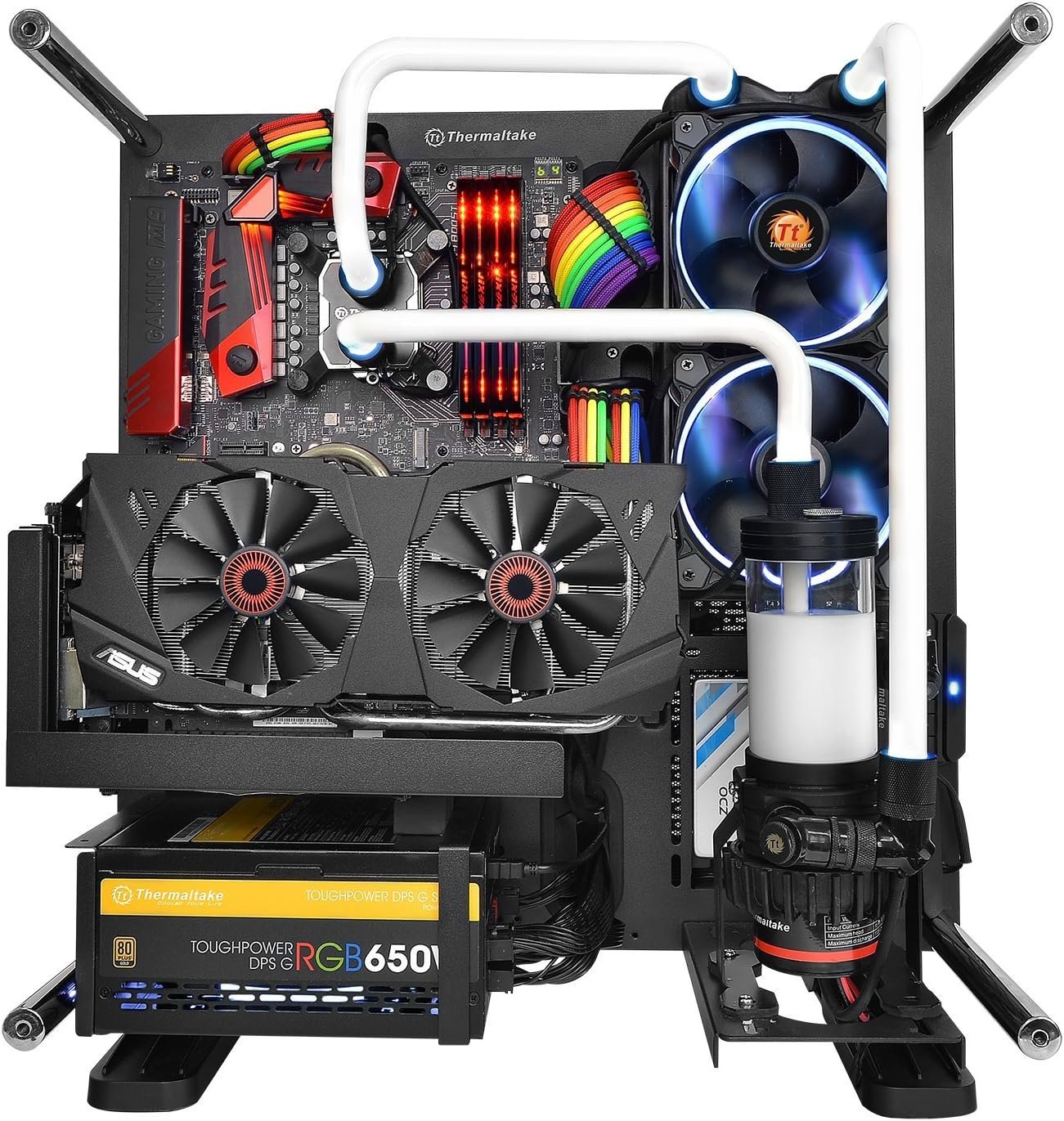Kit de 7 Cabos Sleeved Thermaltake 300MM, Colorido, Rainbow - AC-049-CNONAN-A1 - Imagem 6