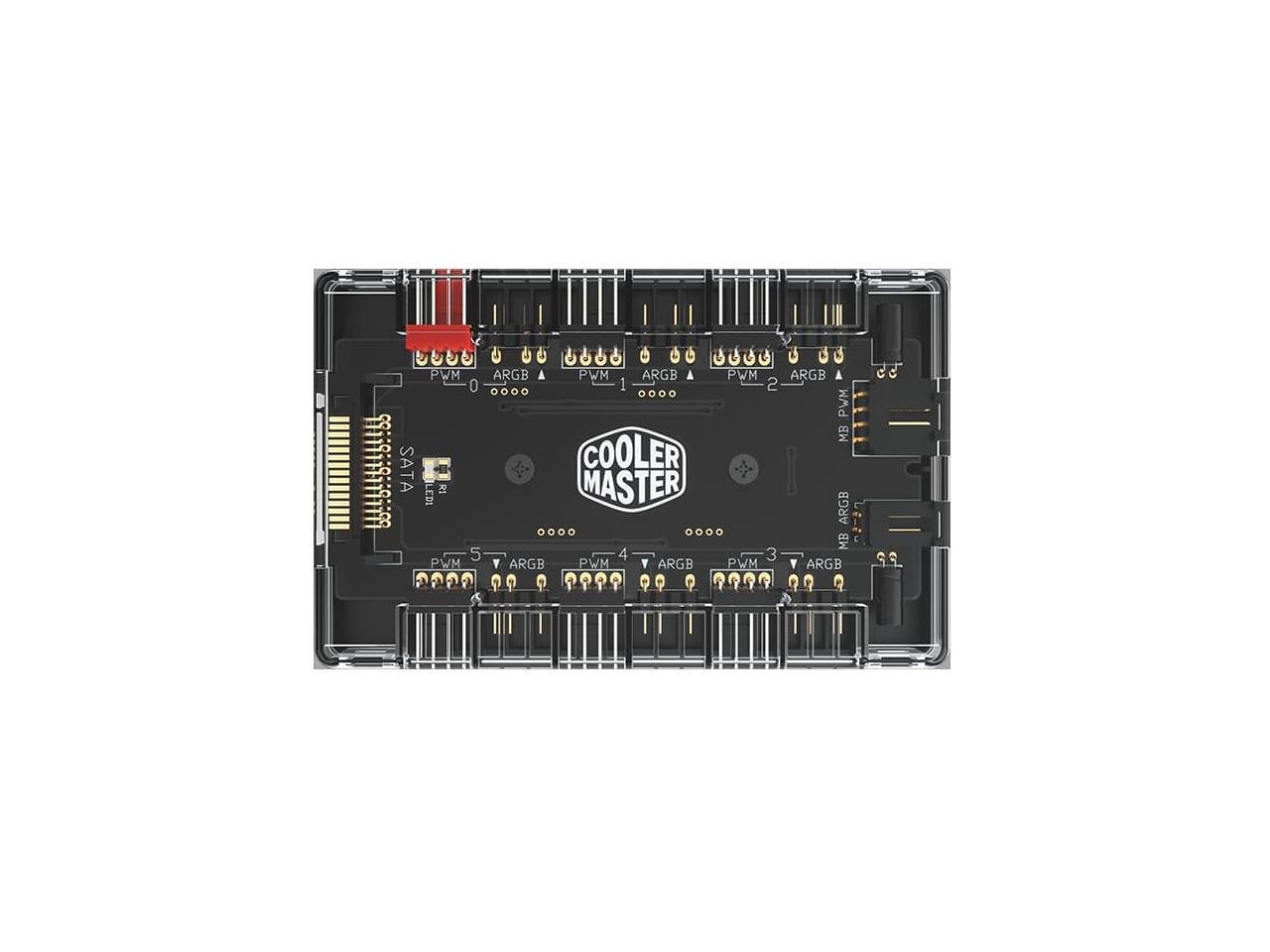 Controladora Hub Original Cooler Master para 6 Fans ARGB & PWM - Imagem 2