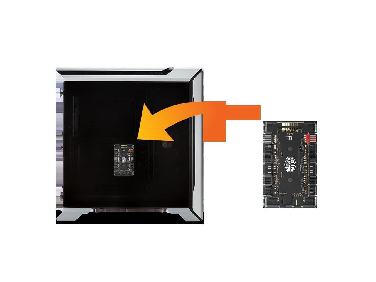 Controladora Hub Original Cooler Master para 6 Fans ARGB & PWM - Imagem 4