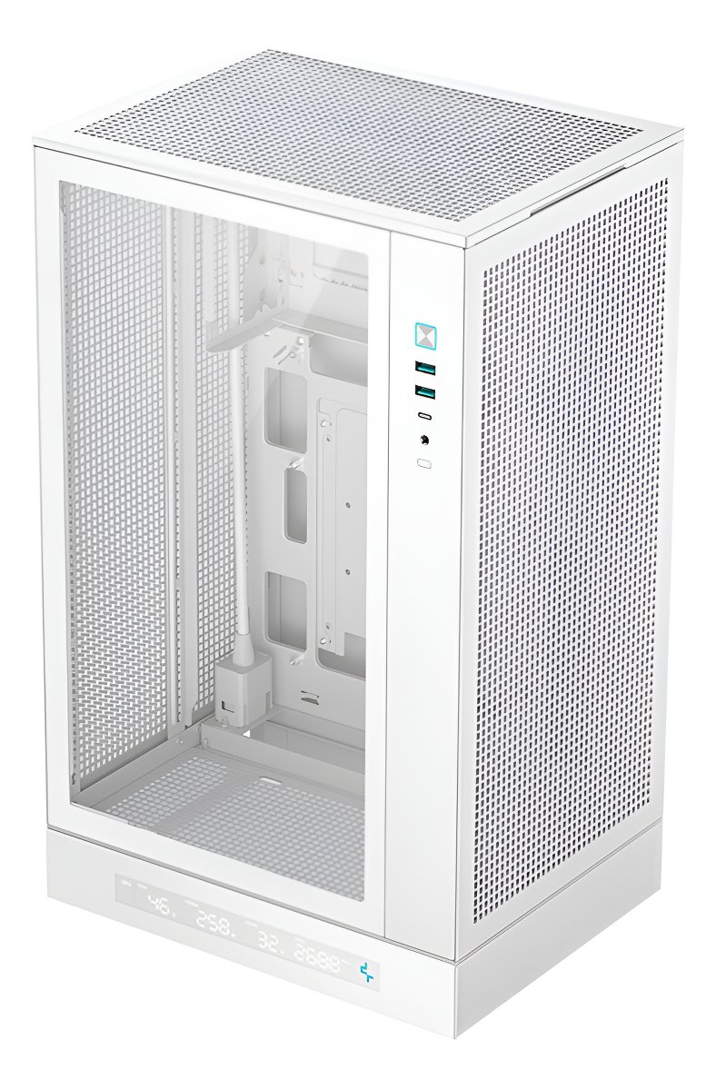 Gabinete Compacto DeepCool CH270 Digital Branco para Placa Mãe mATX, Mini Tower - R-CH270-WHNDM0-G-1