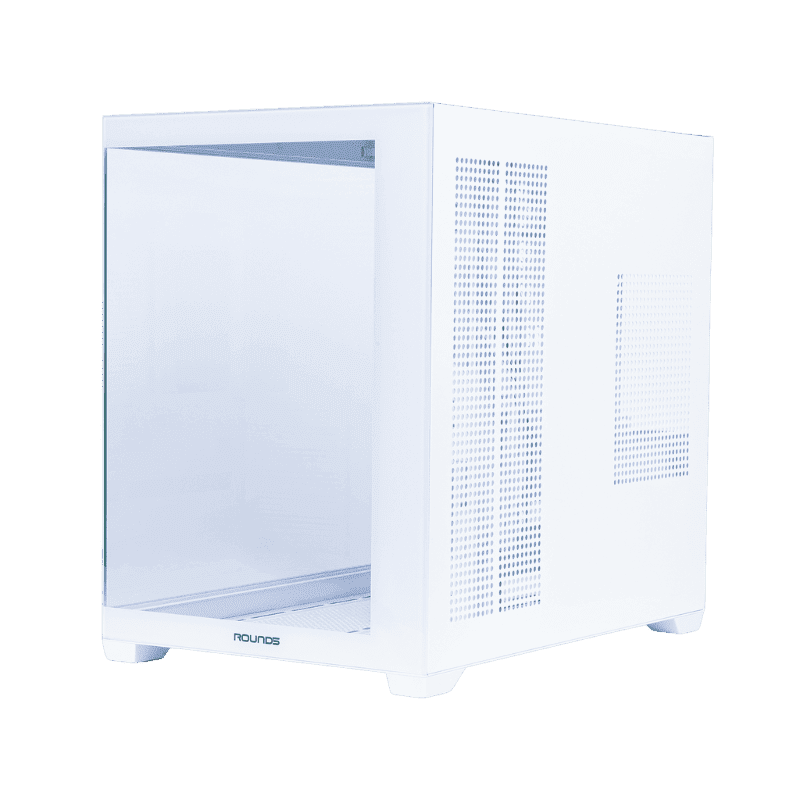 Gabinete Gamer Round5 Genos Branco Usb Type-C Vidro Temperado S/Fan Mid Tower - Imagem 3