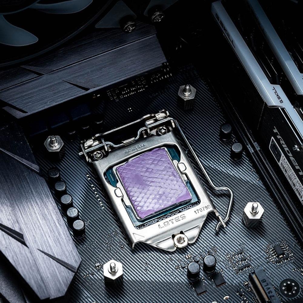 Thermalpad (Almofada Térmica) Cooler Master, 0.5mm, 95x45mm, Condutividade 13.3 W/M.K, Dupla Face, Roxo - TPX-NOPP-9005 - Imagem 3