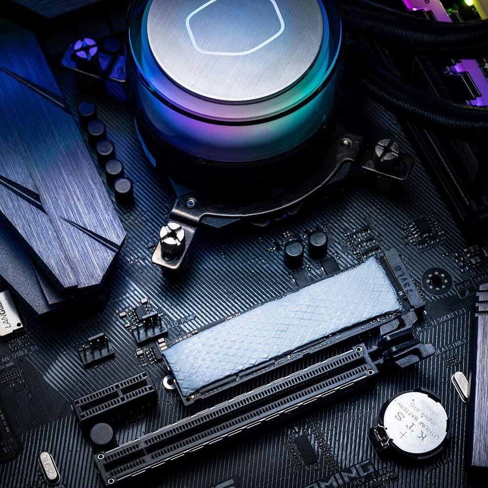 Thermalpad Pro (Almofada Térmica) Cooler Master, 2.0x95x45mm, Condutividade 15.3 W/M.K, Dupla Face, Azul - TPY-NDPB-9020 - Imagem 2