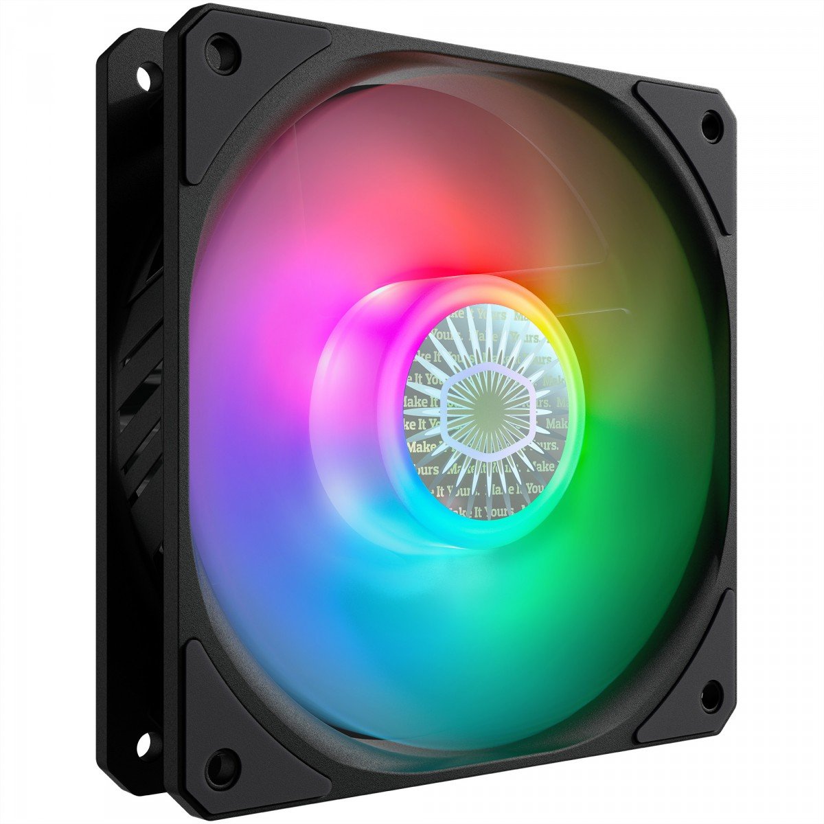 Cooler para Gabinete 120mm, Cooler Master, SickleFlow, ARGB, Preto, 62 CFM, 27 dBA e 1800RPM - MFX-B2DN-18NPA-R1