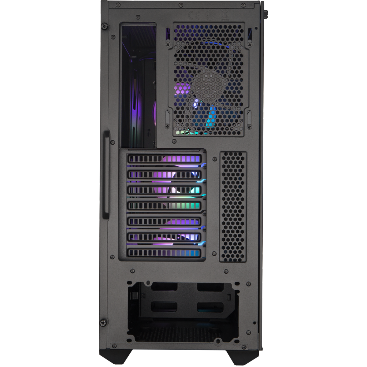 Gabinete Gamer Cooler Master Masterbox MB520, ARGB, E-ATX, Mid Tower, Black, Com 4 Fans, MCB-B520-KGNN-RGA - Imagem 3