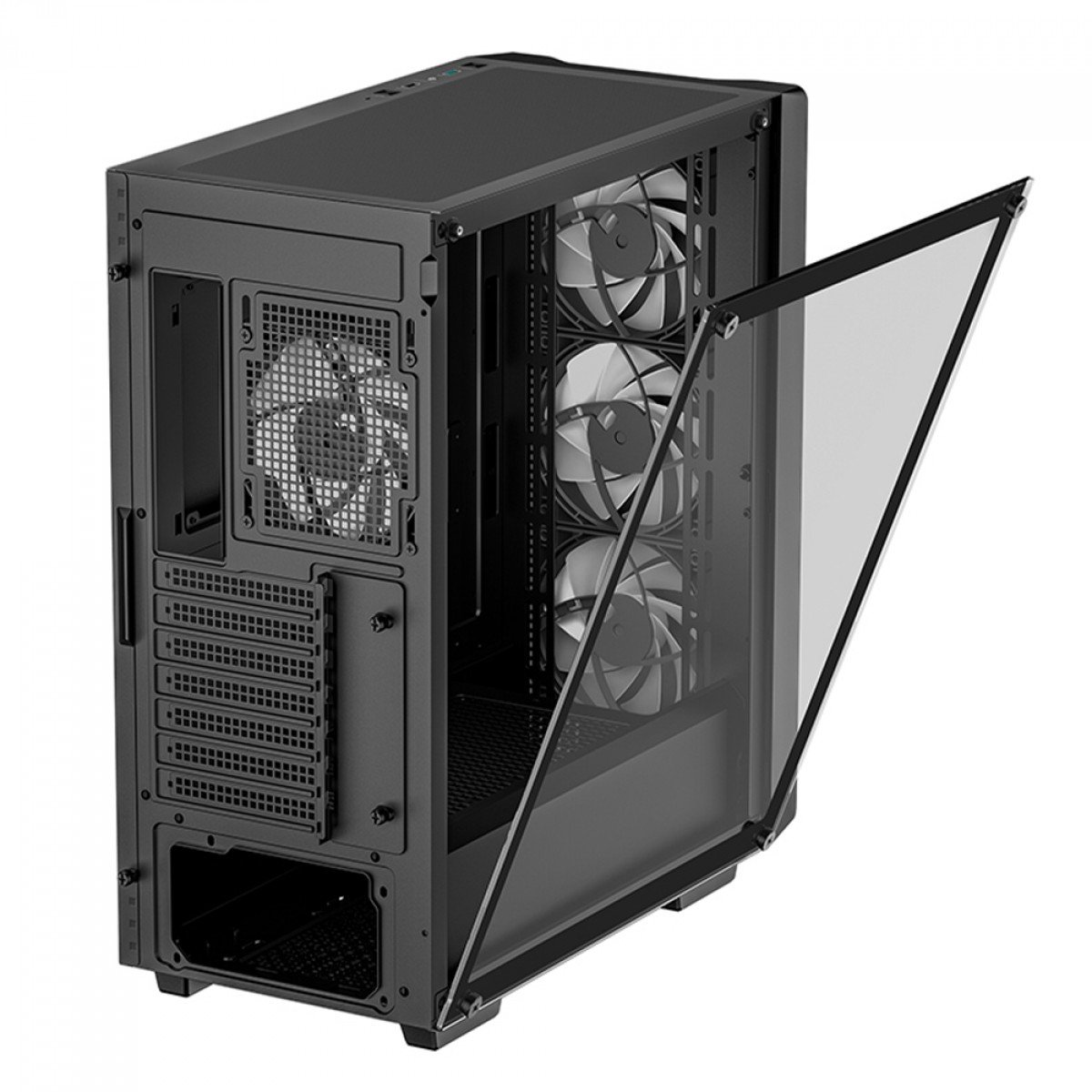 Gabinete Gamer DeepCool CC560 V2, Mid Tower, Vidro Temperado, ATX, Com 4 Fans, R-CC560-BKGAA4-G-2 - Imagem 3