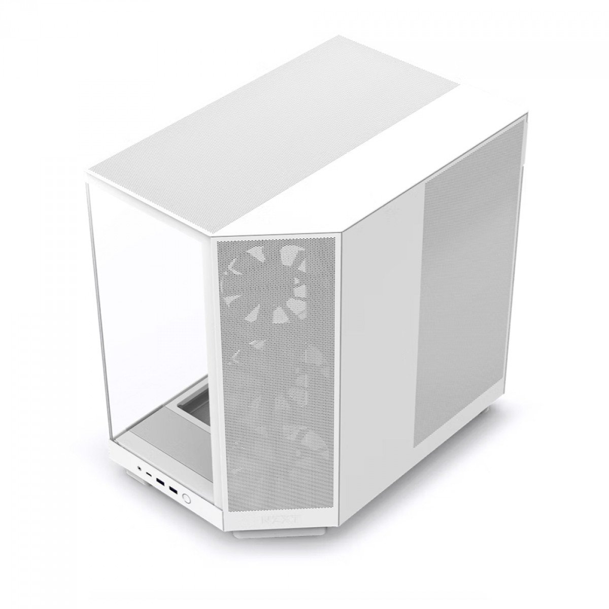 Gabinete NZXT Branco H6 Flow , Mid Tower, Vidro Temperado, ATX, 3 Fans RGB - CC-H61FW-R1 - Imagem 4