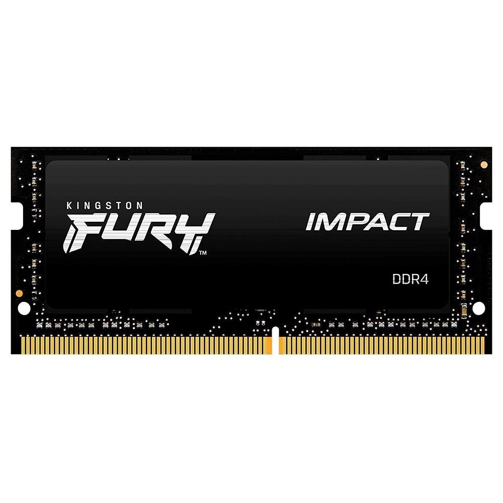 Memória Kingston Fury Impact, 8GB, 3200MHz, DDR4, CL20, Para Notebook - KF432S20IB/8 - Imagem 2