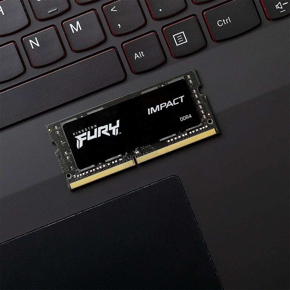 Memória Kingston Fury Impact, 8GB, 3200MHz, DDR4, CL20, Para Notebook - KF432S20IB/8 - Imagem 4