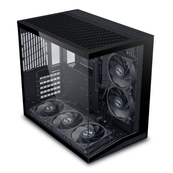 Gabinete Lian Li O11 Dynamic Mini V2 Flow Preto Usb Type-C 5 Fans Reverso Vidro Temperado Mid-Tower - O11DMIV2FX - Imagem 3